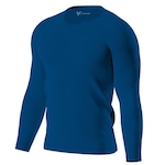 Camisa Térmica Segunda Pele Performance Moda Manga Longa Proteção UV 50+ - Masculina AZUL