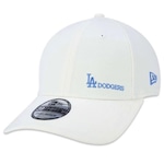 Boné New Era 39Thirty Los Angeles Dodgers Classic Aba Curva Off White