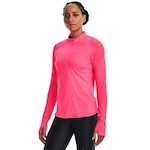 Camiseta Manga Longa Feminina Under Armour Qualifier ROSA