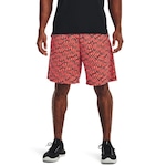 Shorts Under Armour Tech Printed - Masculino VERMELHO