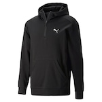 Blusão de Moletom Puma Canguru Rad/Cal Half Zip - Masculino PRETO