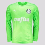 Camisa do Palmeiras Manga Longa Goleiro I 2023 Puma - Masculina VERDE