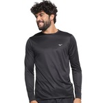 Camiseta Manga Longa Mizuno Energy - Masculina PRETO