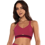 Top Fitness com Bojo Alto Giro Doble Side - Feminino ROSA ESCURO