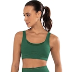 Top com Bojo Alto Giro Microcanelado - Feminino VERDE