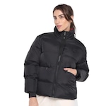 Jaqueta Puffer com Capuz Fila Round - Feminina PRETO