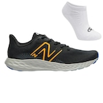 Tênis New Balance 411V3 + Meia - Masculino PRETO/AMARELO