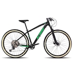 Bicicleta KSWaro 29 12 velocidades Câmbio Shimano Freio a Disco - Adulto PRETO/VERDE