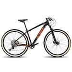 Bicicleta KSWaro 29 12 velocidades Câmbio Shimano Freio a Disco - Adulto PRETO/LARANJA