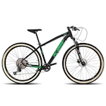 Bicicleta KSW Aro 29 12 velocidades Câmbio Shimano Freio a Disco - Adulto PRETO/VERDE