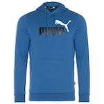 Blusão Puma com Capuz Masculino Essentials Big Logo AZUL