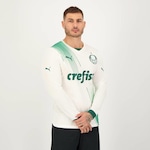 Camisa do Palmeiras Ii 2023 Manga Longa 9 Endrick Puma - Masculina BRANCO