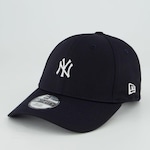 Boné Aba Curva New Era MLB New York Yankees Mini Logo - Fechado - Adulto PRETO