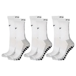 Kit Meiões Penalty Grip - 39 a 43 - 3 Pares - Masculina BRANCO