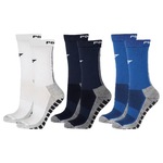 Kit Meiões Penalty Grip - 39 a 43 - 3 Pares - Masculina BRANCO/AZUL