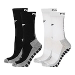 Kit Meiões Penalty Grip - 39 a 43 - 2 Pares - Masculina PRETO/BRANCO