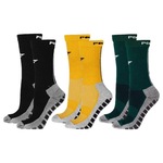 Kit Meiões Penalty Grip - 39 a 43 - 3 Pares - Masculina Amarelo/Preto