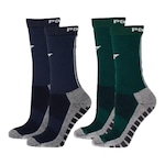 Kit Meiões Penalty Grip - 39 a 43 - 2 Pares - Masculina AZUL ESC/VERDE