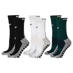 Kit Meiões Penalty Grip - 39 a 43 - 3 Pares - Masculina VERDE/PRETO