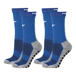 Kit Meiões Penalty Grip - 39 a 43 - 2 Pares - Masculina AZUL