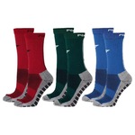 Kit Meiões Penalty Grip - 39 a 43 - 3 Pares - Masculina Verde/Azul