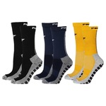 Kit Meiões Penalty Grip - 39 a 43 - 3 Pares - Masculina AZUL ESC/PRETO