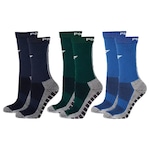 Kit Meiões Penalty Grip - 39 a 43 - 3 Pares - Masculina AZUL ESC/VERDE