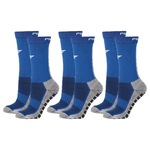 Kit Meiões Penalty Grip - 39 a 43 - 3 Pares - Masculina AZUL