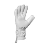 Luvas de Goleiro de Campo Poker Profissional Champion 7 BRANCO/CINZA