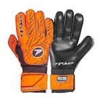 Luvas de Goleiro Poker Semi Profissional Multiterreno Champion 8 LARANJA/PRETO