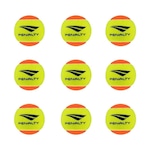 Kit Bolas Beach Tennis Penalty XXII Stage 2 - 9 Unidades Amarelo/Laranja