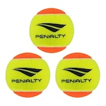 Kit Bolas Beach Tennis Penalty XXII Stage 2 - 3 Unidades Amarelo/Laranja