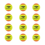 Kit Bolas Beach Tennis Penalty XXII Stage 2 - 12 Unidades Amarelo/Laranja