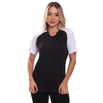 Camiseta Whats Wear Raglan com Proteção Solar UV - 2 unidades - Feminina BRANCO/VERDE