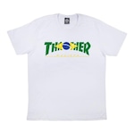 Camiseta Thrasher Brazil - Masculina BRANCO