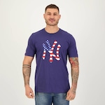 Camiseta New Era MLB New York Yankees Logo USA - Masculina AZUL ESCURO