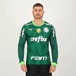 Camisa do Palmeiras Puma I 2023 Manga Longa Campeão Brasileiro 2022 - Masculino VERDE