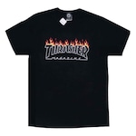 Camiseta Thrasher Schorched - Masculina PRETO