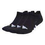 Kit Meias Sapatilha adidas Low Amortecidas Performance com 3 Pares - Adulto PRETO