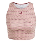 Camiseta Regata adidas Curta Yoga Studio Print - Feminina VINHO