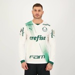 Camisa do Palmeiras II 2023 Manga Longa Libertadores Puma - Masculina BRANCO