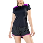 Camiseta Running Gola Careca Poliamida Uv50+ Protection - Elite PRETO