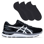 Kit Asics: Tênis Gel-Pacemaker 3 + 3 Pares de Meias - Masculino PRETO/CINZA ESC