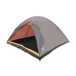 Barraca de Camping Dome Premium com Cobertura para 4 Pessoas - Bel CINZA/LARANJA