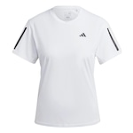 Camiseta adidas Own The Run Cool - Feminina BRANCO/PRETO