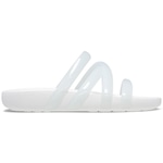 Sandália Crocs Splash Glossy Strappy Sandal - Feminino BRANCO