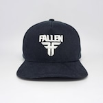 BONÉ ABA RETA FALLEN SARJA BORDADO - SNAPBACK - ADULTO PRETO