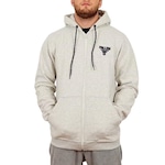 Jaqueta de Moletom com Capuz Fallen Logo Off White - Masculino BRANCO