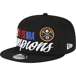 Boné Aba Reta New Era 9FIFTY DENVER NUGGETS NBA CHAMPS SERIES EDITION LOCKER ROOM 2023 - Snapback - Adulto PRETO