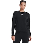 Blusão de Moletom Under Armour Rival Terry Crew - Feminino PRETO